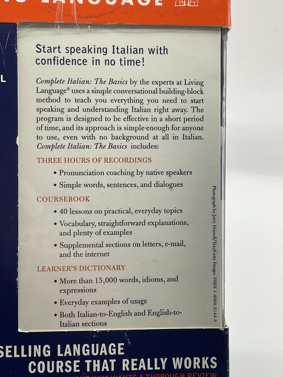 LL Complete Basic Courses Ser.: Italian by Living Language Staff (2005, Mass…