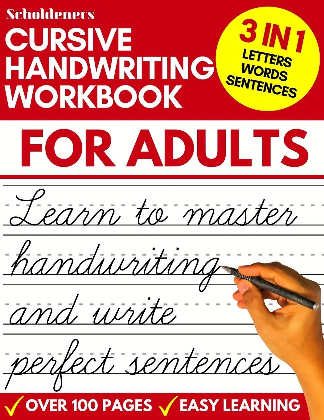Cursive Handwriting Workbook for : Learn Cursive Writing for (Adult Cursive Han