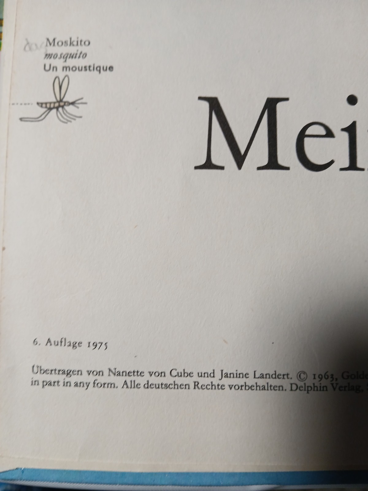 1975 RICHARD SCARRY DICTIONARY (English, German,French) Worterbuch Vtg Rare