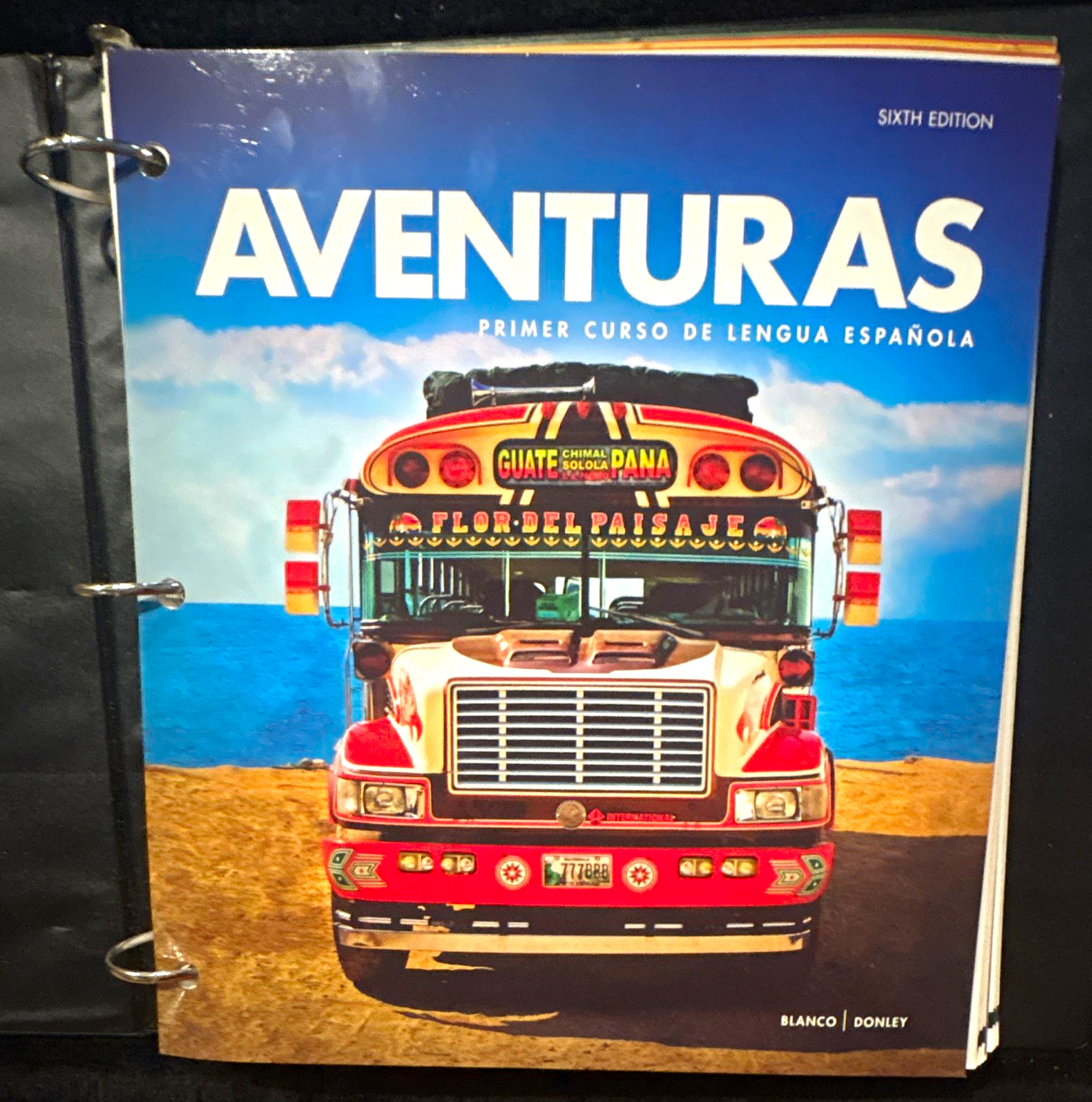 Aventuras: Primer curso de lengua española 6th Ed Ring/Wire Bound Vista HL