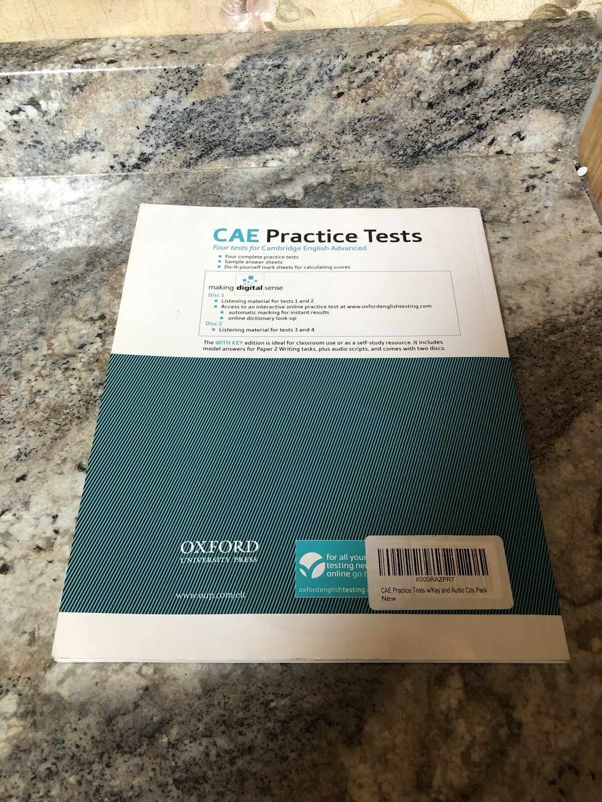 Oxford CAE Practice Tests Paperback Book W/ Audio Online Practice Test Disc