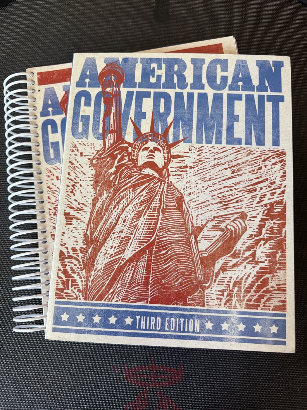 BJU American Government 3rd Edition Teacher’s Edition & Student Textbook