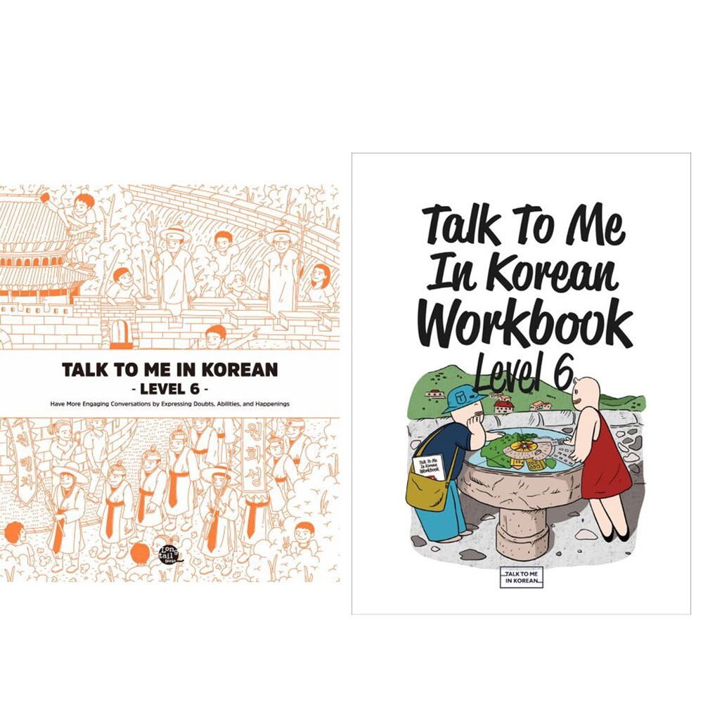 Talk To Me In Korean Levels 6 Grammar Textbooks + Workbooks SET