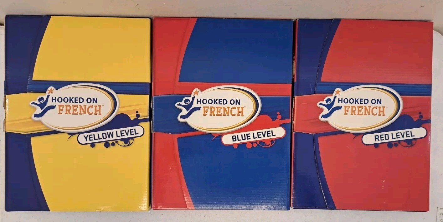 Hooked On French-Red Blue Yellow Levels-Includes CD-ROMs Workbooks Flashcards…