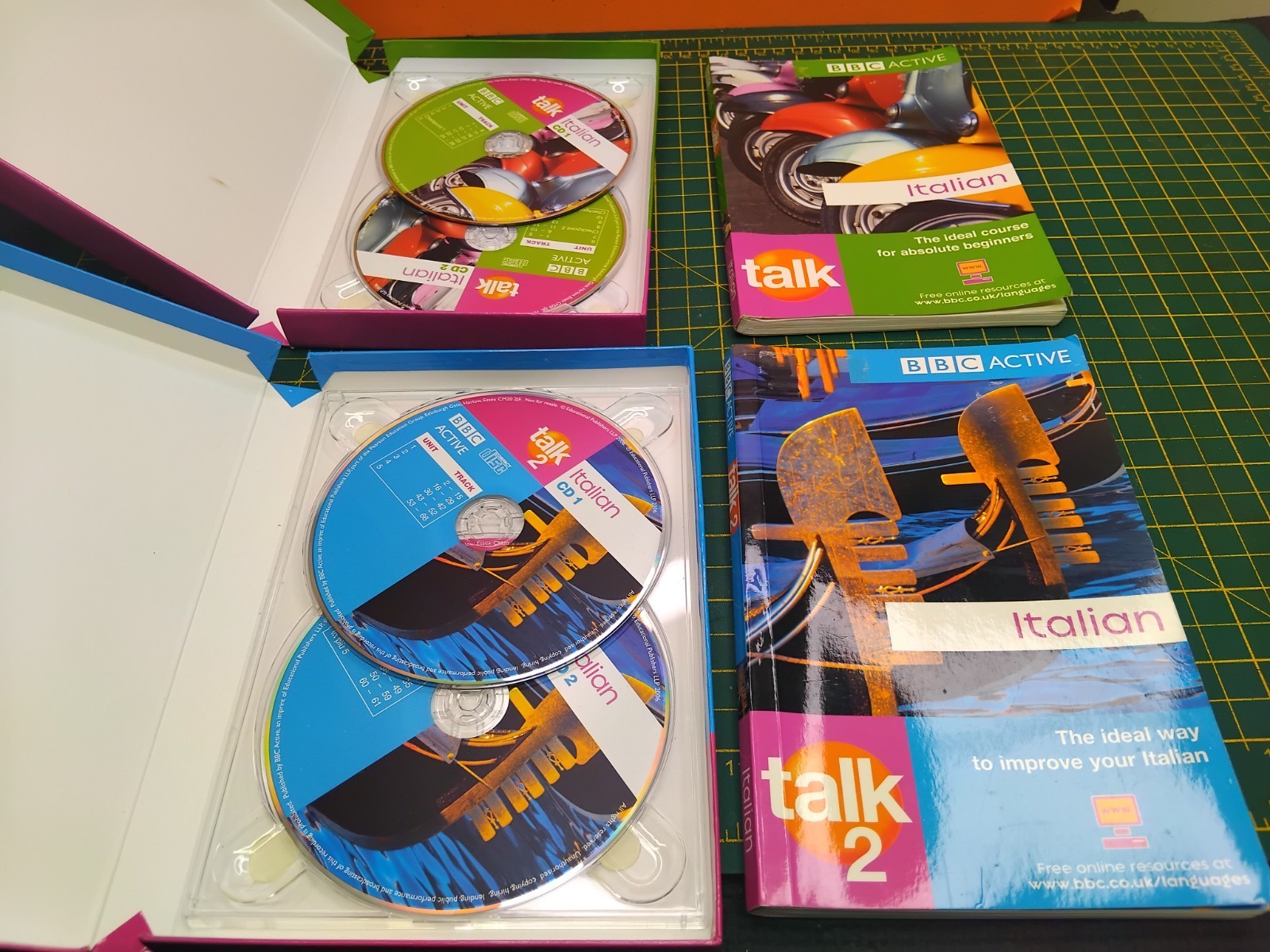 BBC Active Talk 1 &2 Italian Beginners CDs & Books LT24368-SP