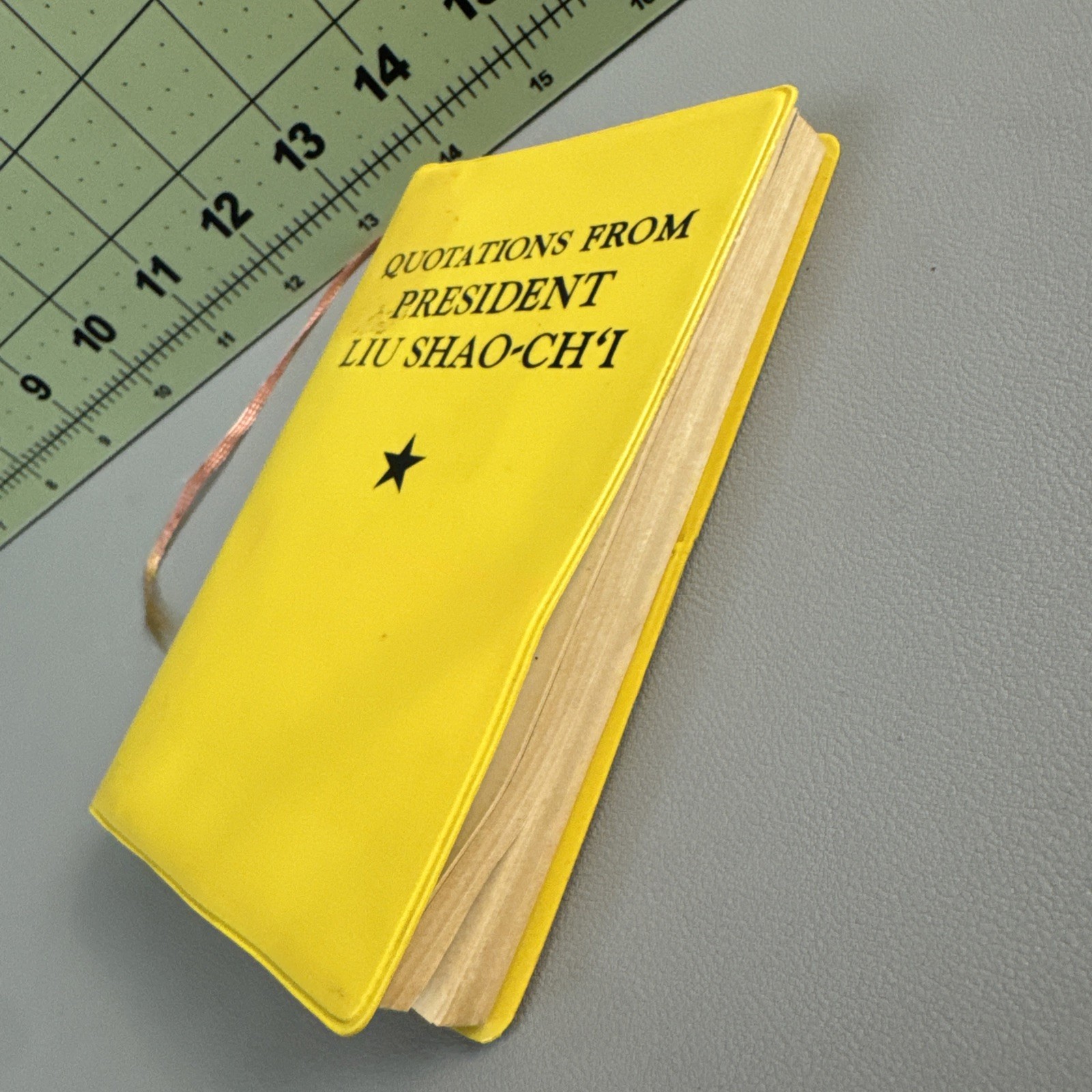 Quotations From President Liu Shao Chi VTG China Cultural Revolution Yellow Book