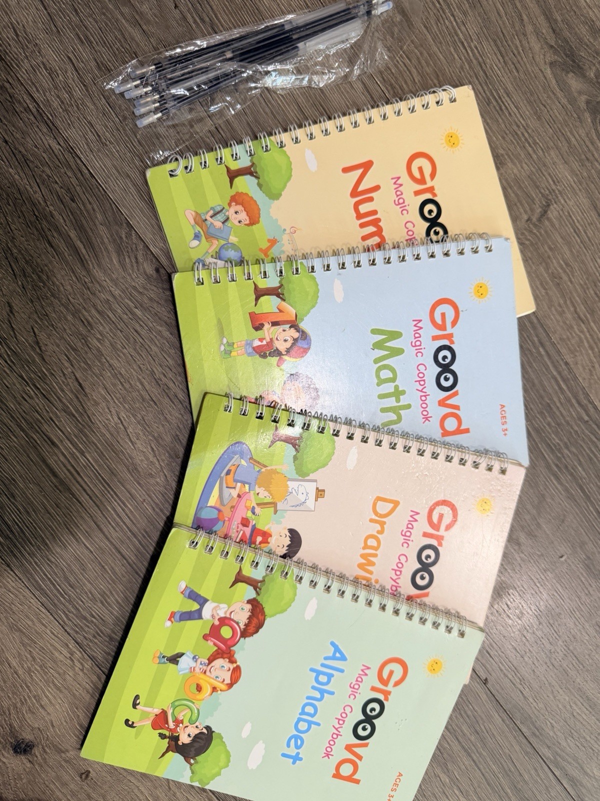 Grooved Magic Practice Copybook Set for Preschoolers and Kids
