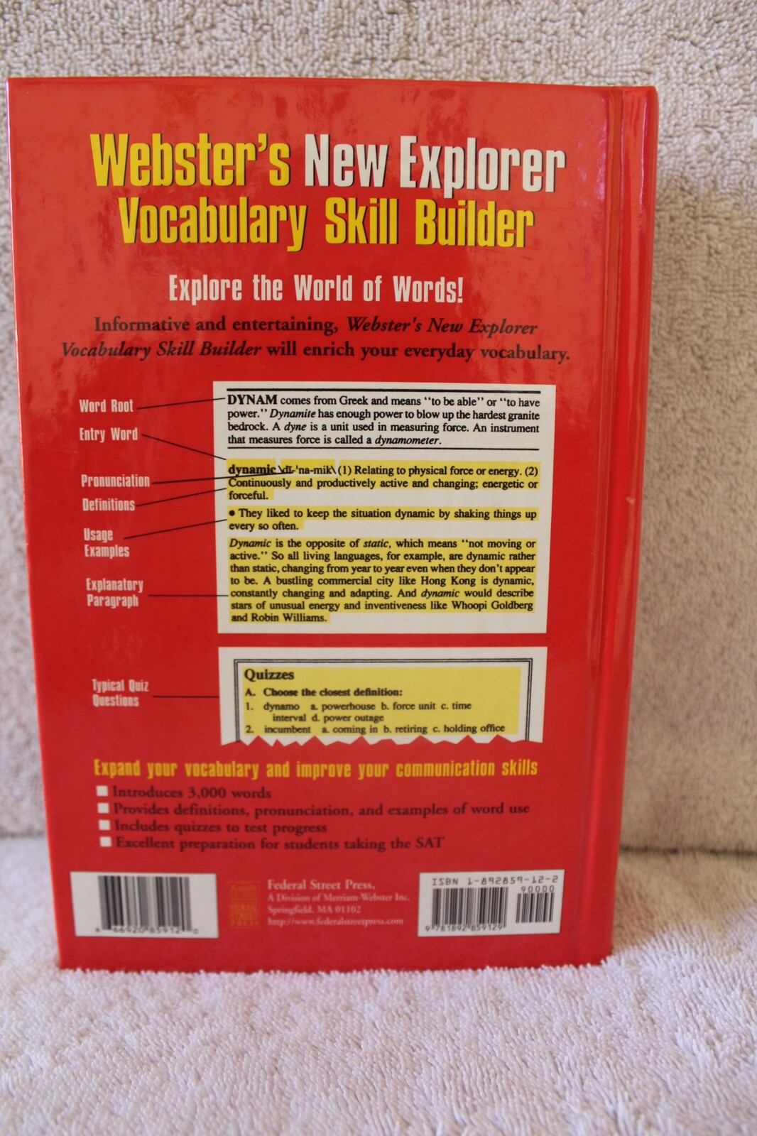 Webster’s New Explorer Vocabulary Skill Builder – Created by Merriam-Webster