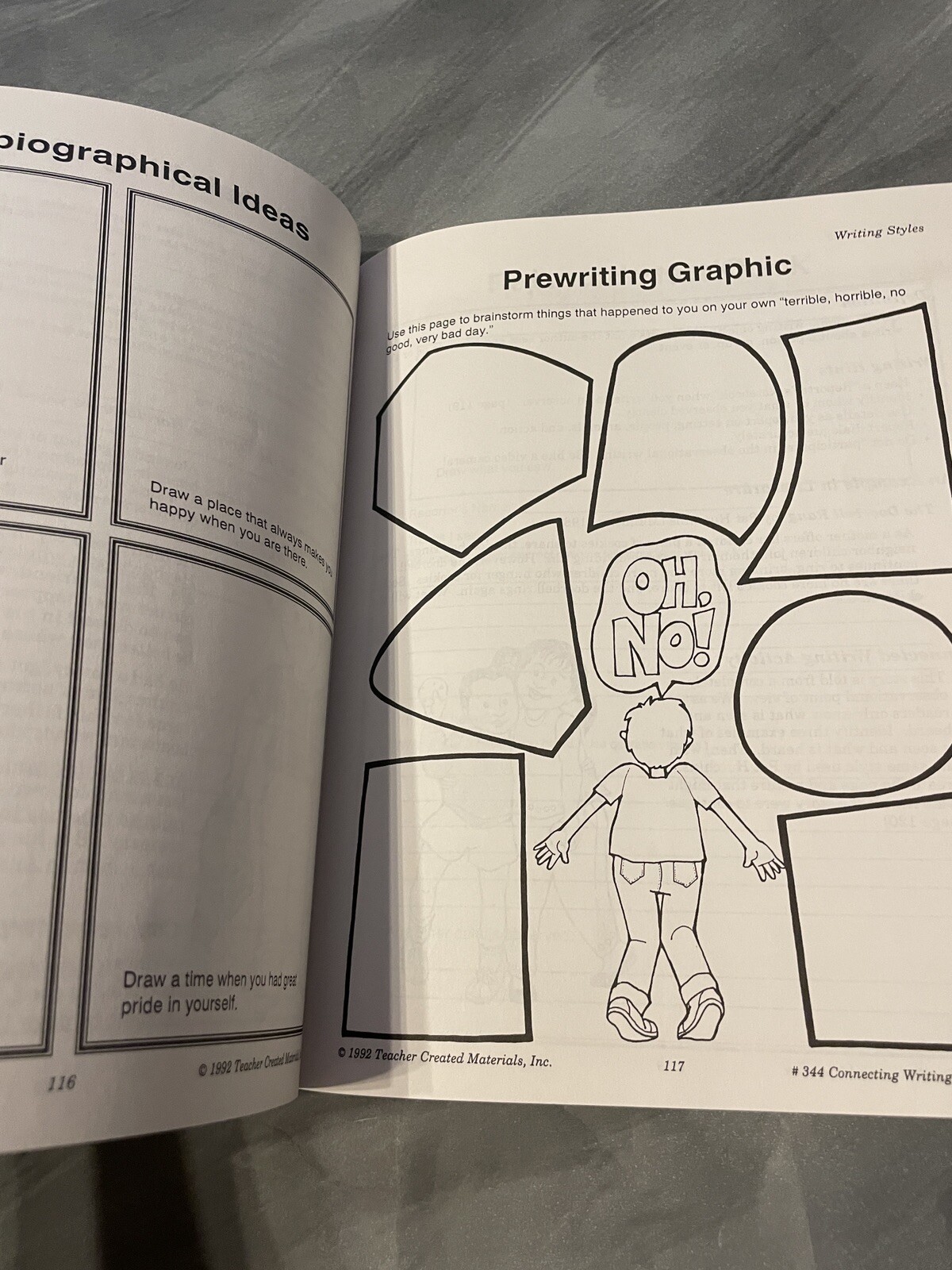 Connecting Writing & Literature Teacher Created Materials Workbook Homeschooling
