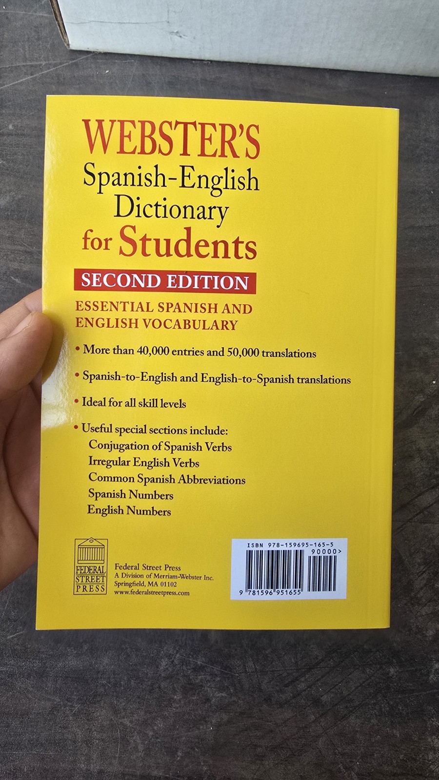 – Webster’s Spanish-English Dictionary for Students by Merriam-Webster (2010,…