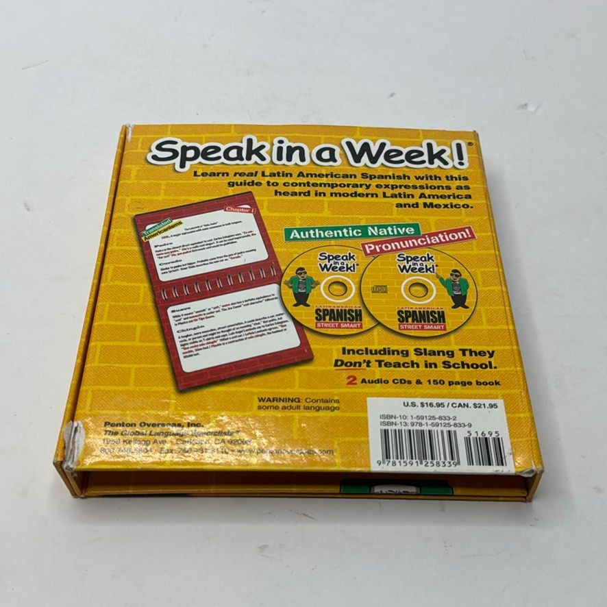 Speak in a Week! Latin American Spanish Kit – 2 Audio CDs & 150-Page Book