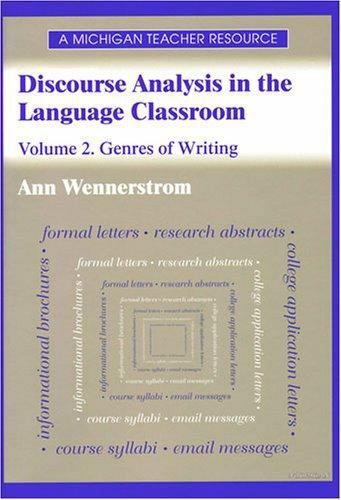 Discourse Analysis in the Language Classroom: Volume 1. The Spoken Language by