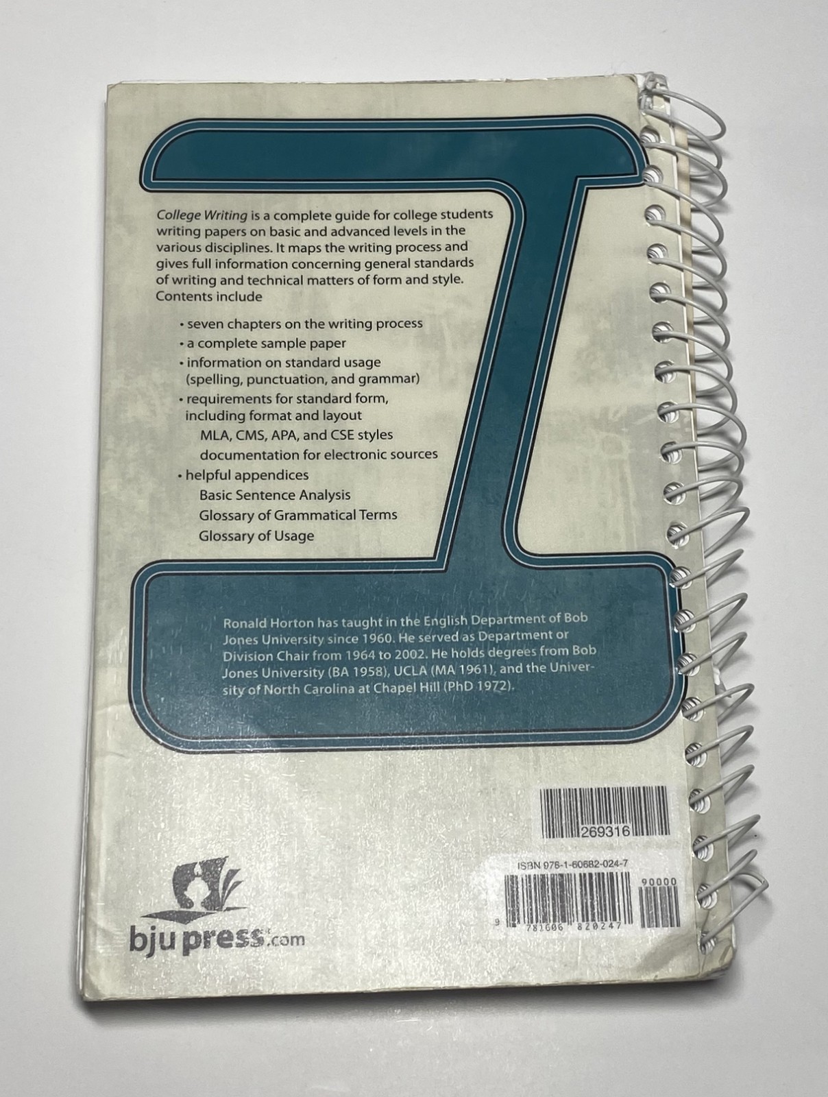 College Writing Second Edition by Ronald Horton – College Composition Textbook