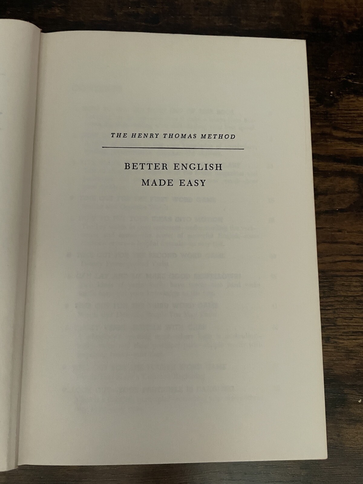 In 30 Days, Better English Made Easy [The Henry Thomas Method] 1954 hard cover