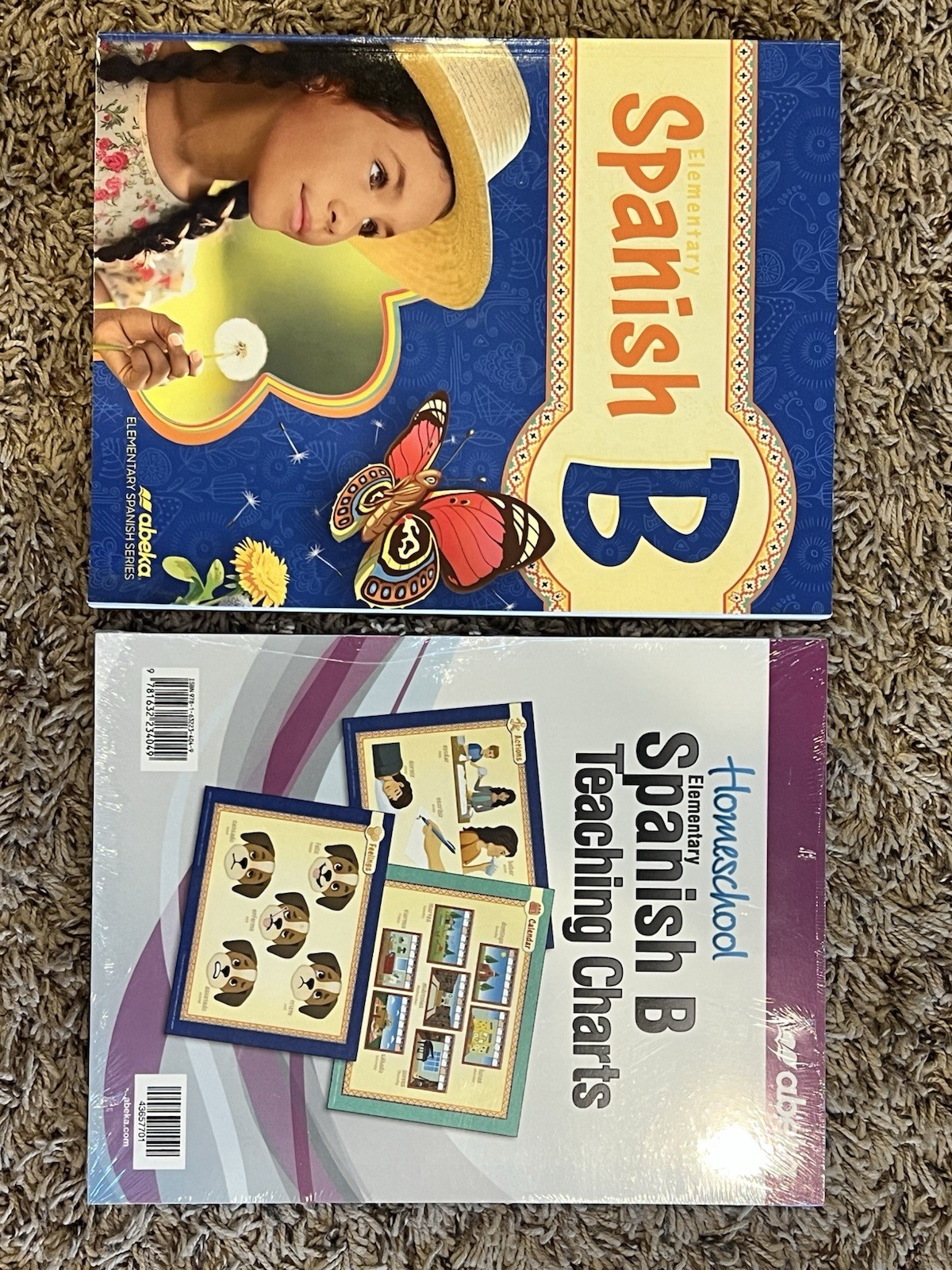 Abeka Elementary Spanish B Student Text & Teaching Cards New