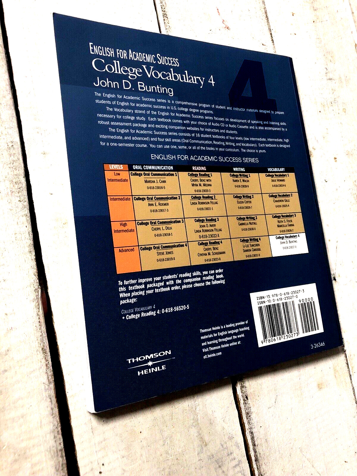 College Vocabulary 4 English for Academic Success Workbook Paperback