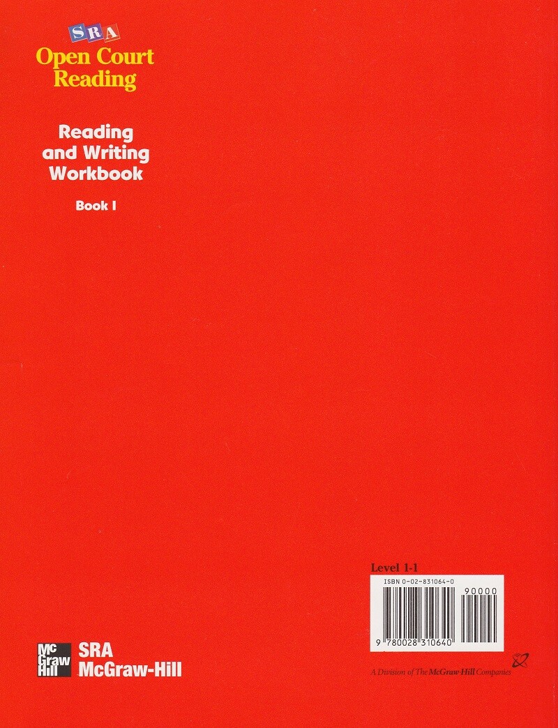 McGraw Hill READING AND WRITING WORKBOOK Book 1 Grade 1