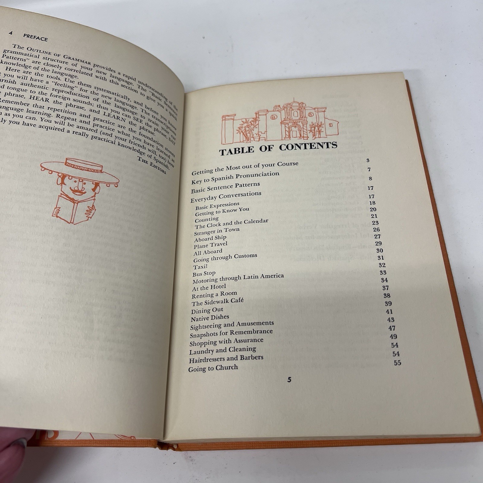 Spanish in Record Time Vintage Language Book 1958 Institute for Language Study