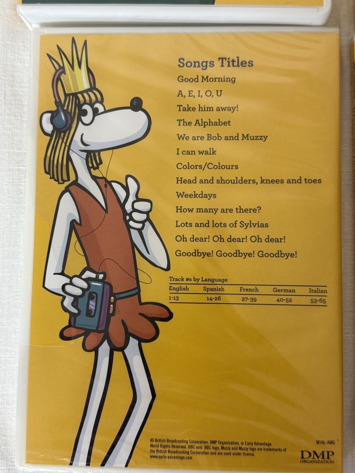BBC MUZZY Early Level 1 Multilingual Language DVD/CD/CD-Rom Booklet Box Set
