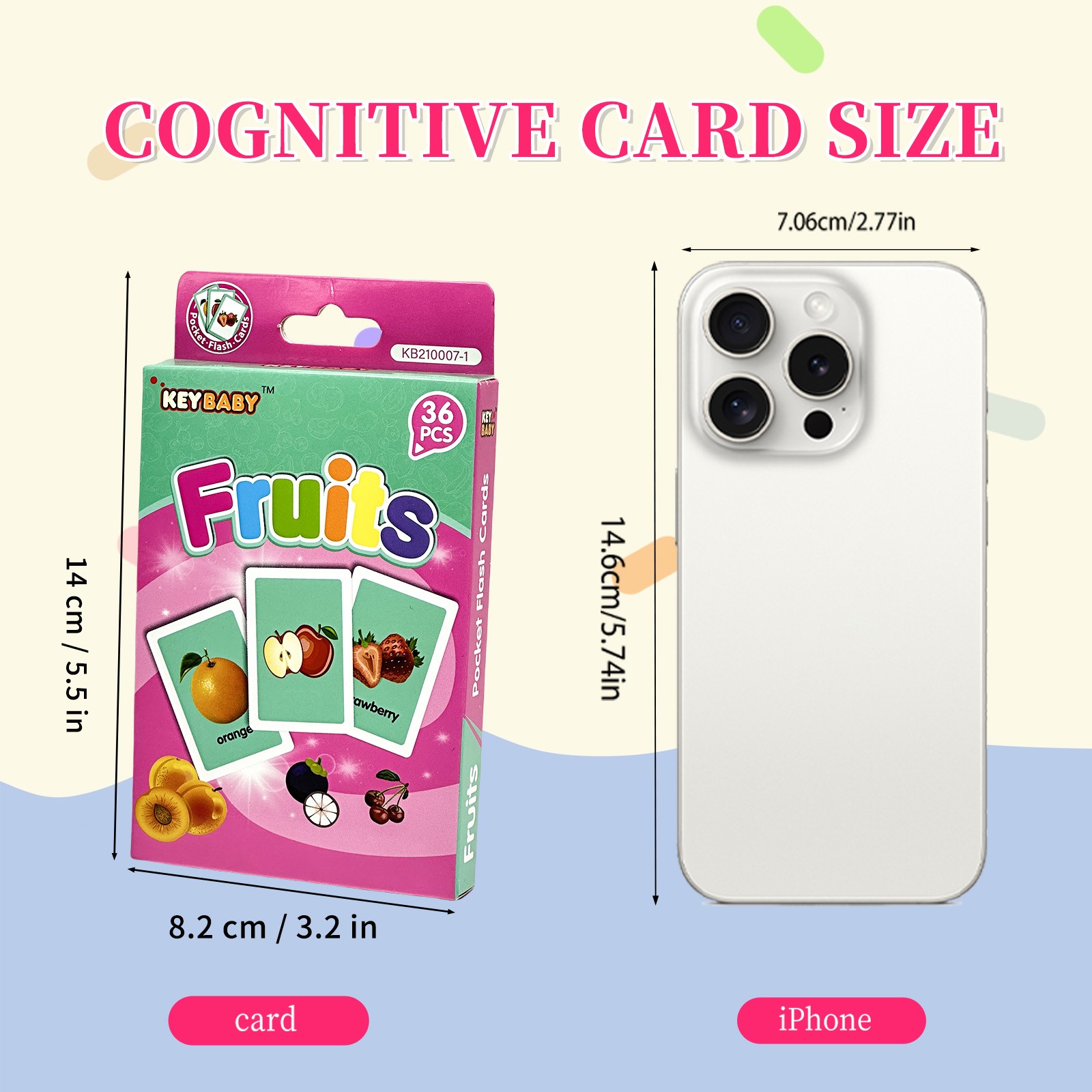 Toddler Educational Flashcards 4 Themes Baby Enlightenment English Learning Card
