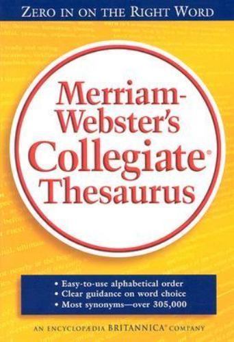 Merriam Webster’s Collegiate Thesaurus by