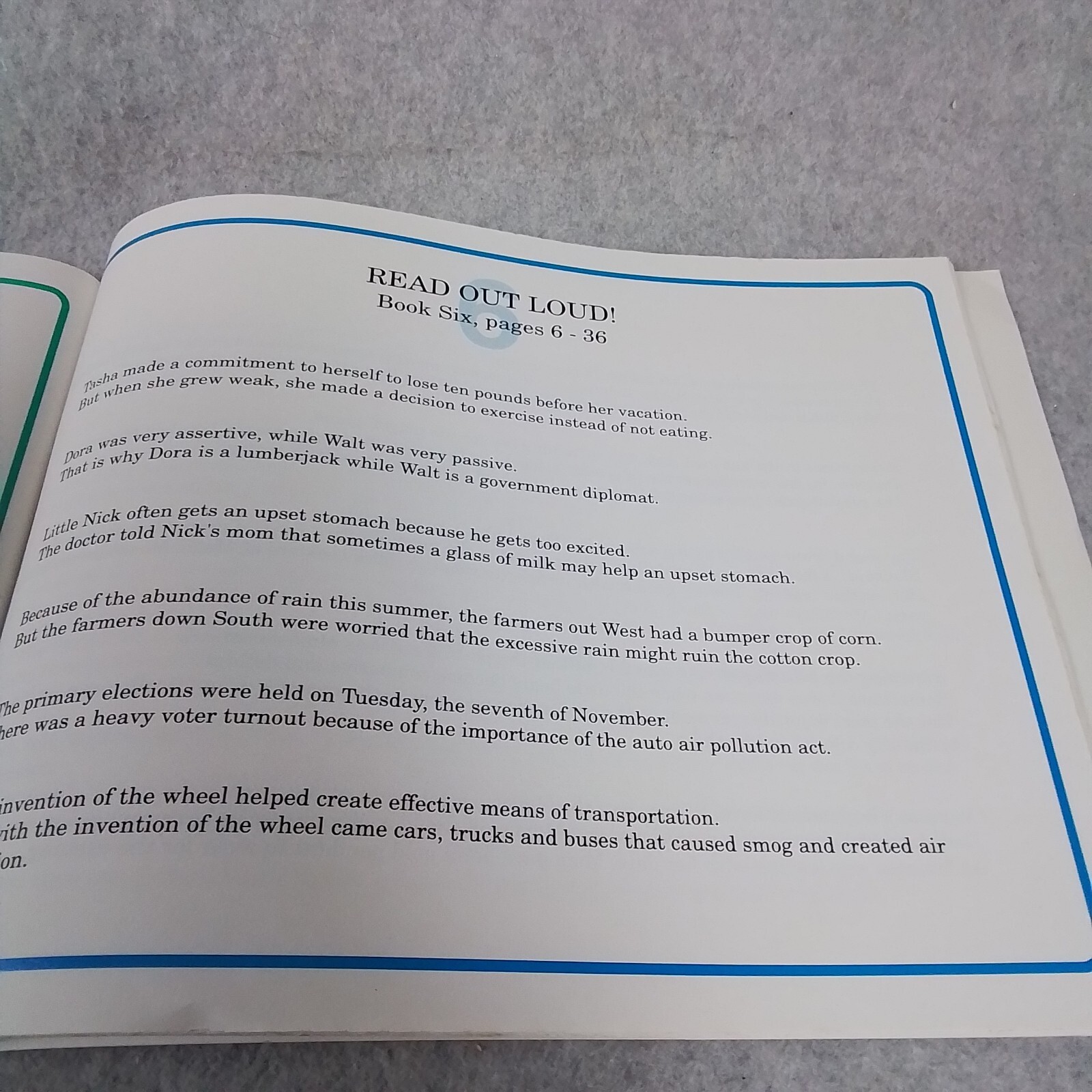 Hooked on Phonics 1993 Set Parts, Learn to Read-Reading Review Book-Book Seven