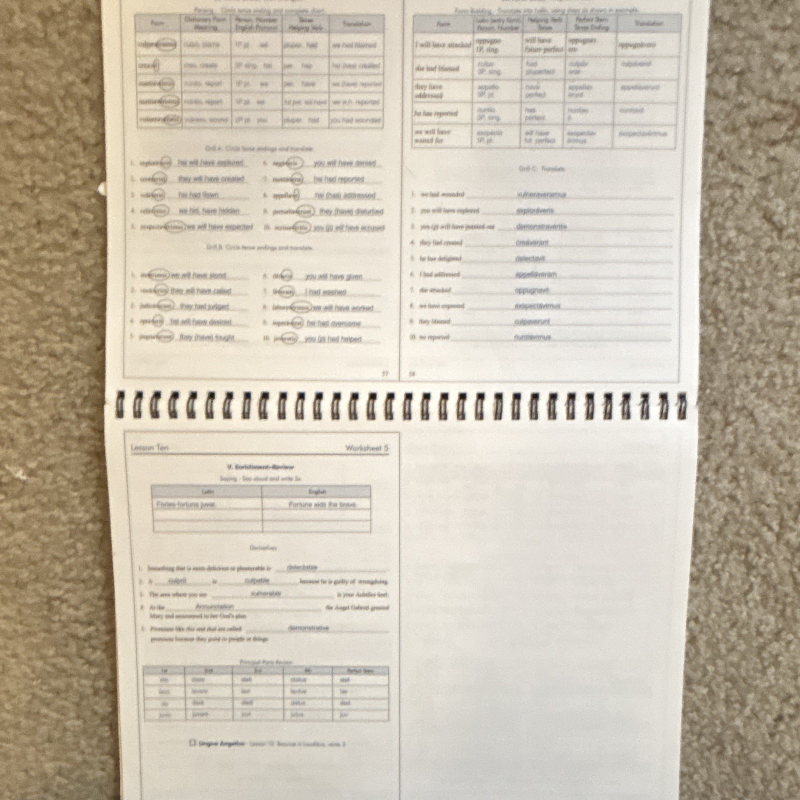 First Form Latin DVD , Student Text, Teachers Manual, and tests