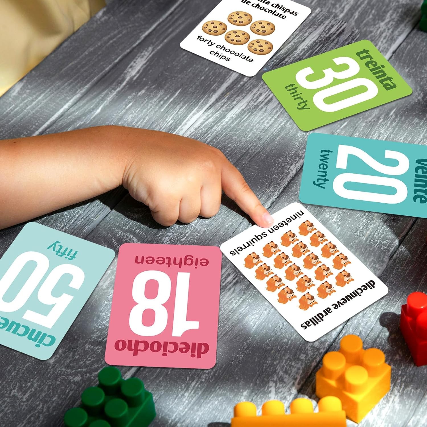 Spanish Flash Cards 100 English to Spanish Bilingual Flashcards Español Vocabula