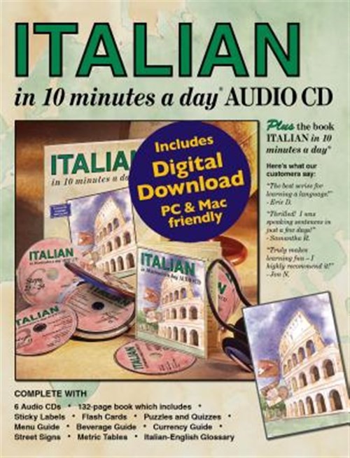 ITALIAN in 10 minutes a day AUDIO CD, CD/Spoken Word by Kershul, Kristine K.,…