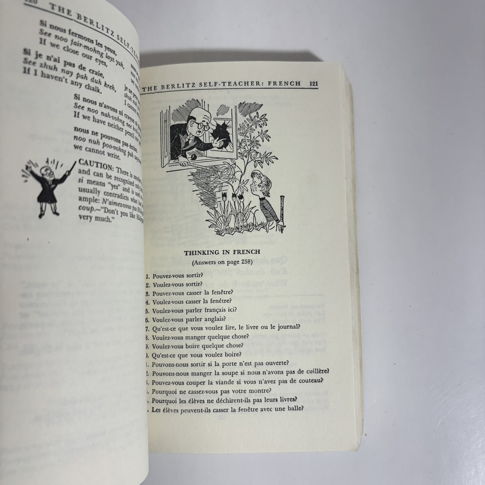 The Berlitz Self-Teacher-French, 1987, 1st TPB Edition. Home Language Study. A9