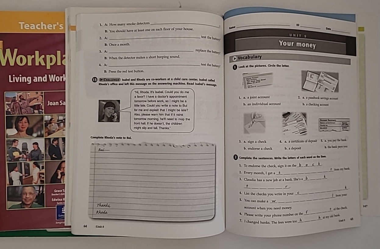 ESL 4 Workplace Plus: Living and Working in English (Teachers Guide & Workbook)