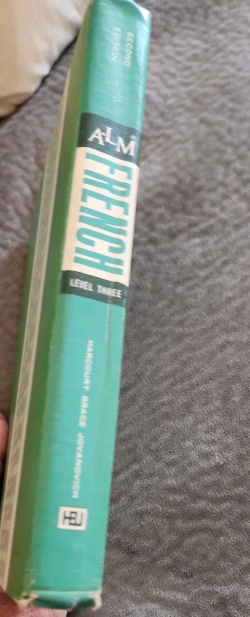 A-LM French, Level 3 Second Edition Green Vintage 1971 Textbook