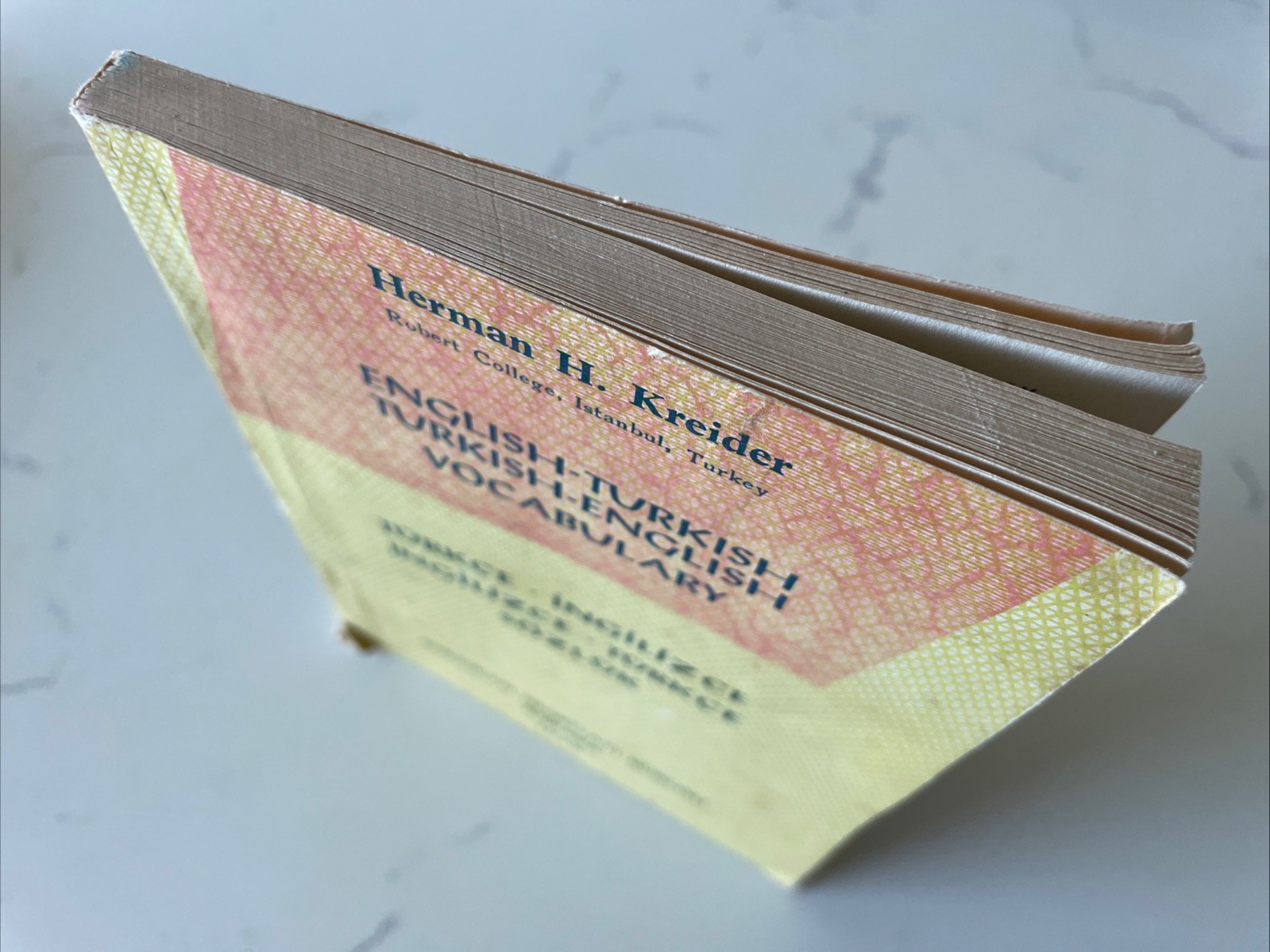 Vintage English-Turkish Vocabulary Türkçe-Ingilizce by Herman Kreider (1959 PB)