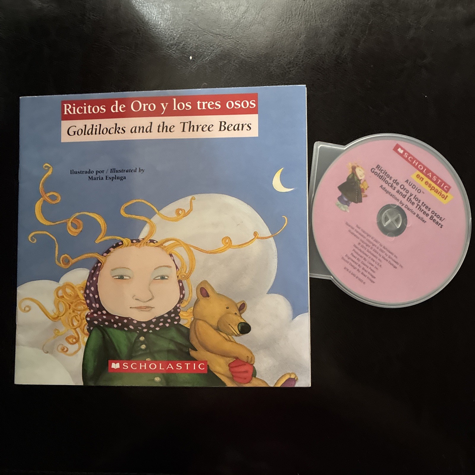 SPANISH & ENGLISH Childrens Book With Audio CD -RICITOS DE ORO Y LOS TRES OSOS