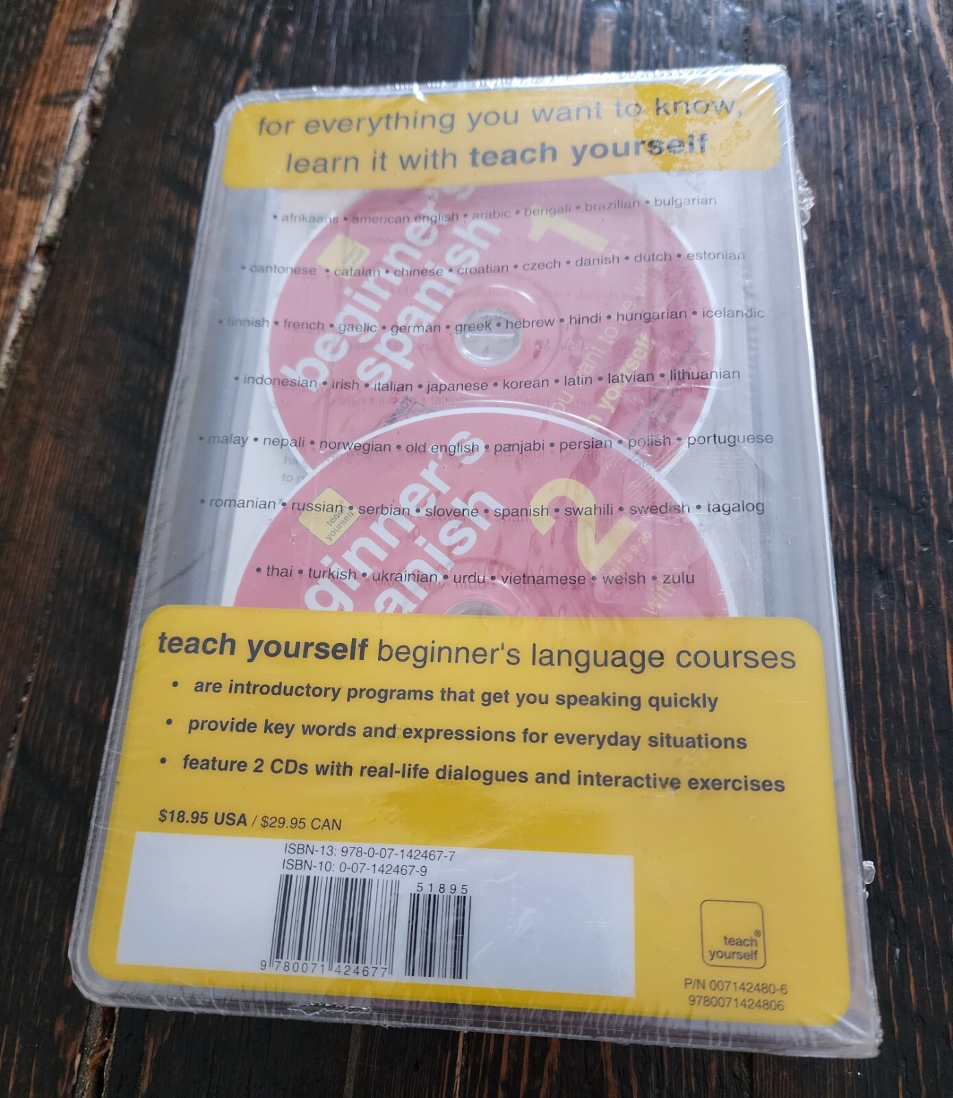 Spanish Teach Yourself Beginners Book PB and 2 CD New Sealed