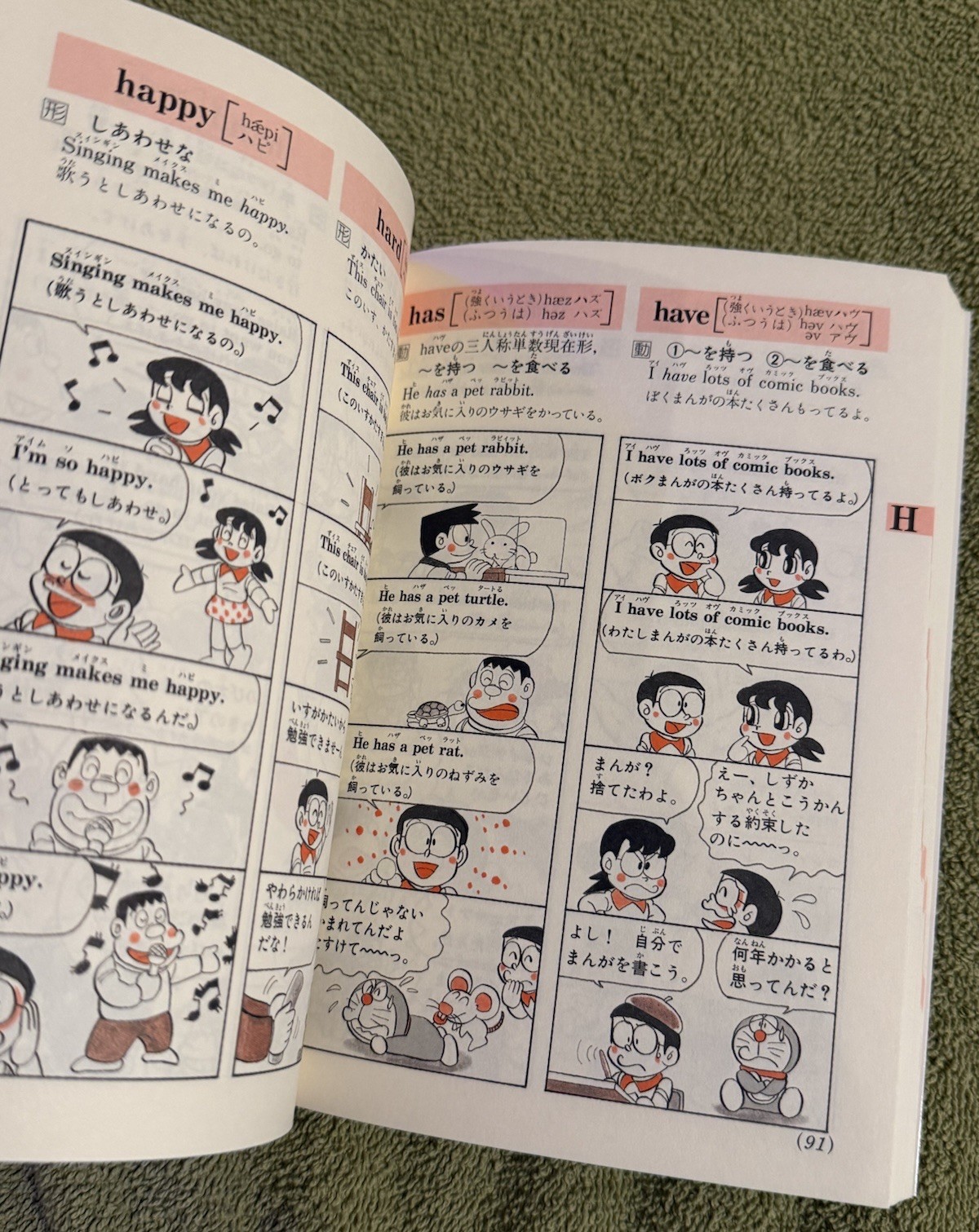 Doraemon English to Japanese Language Dictionary Manga Edition Fujiko F Fujio