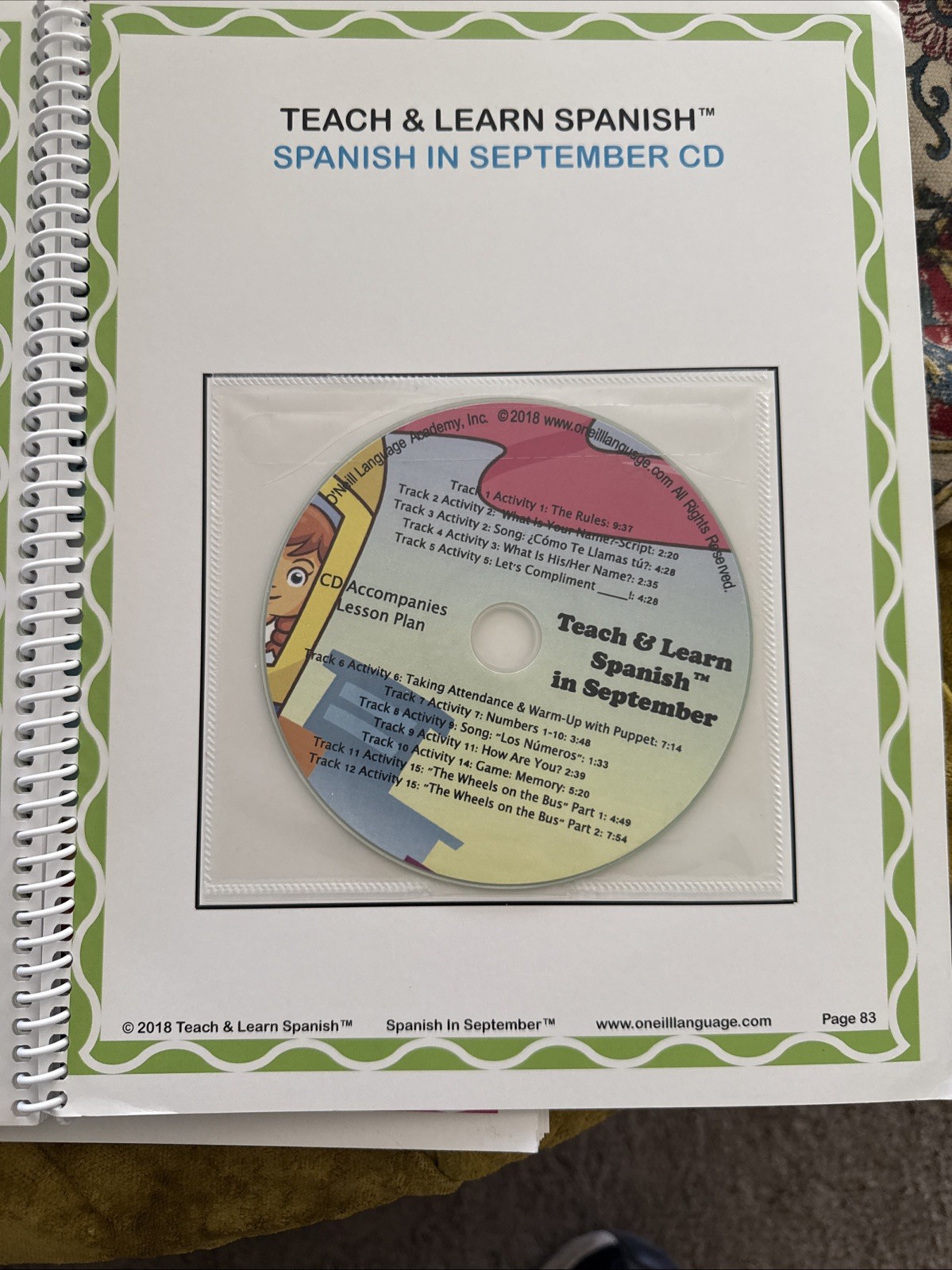 Teach And Learn Spanish Curriculum Fall Semester By Theresa Gunderson 6 Books CD
