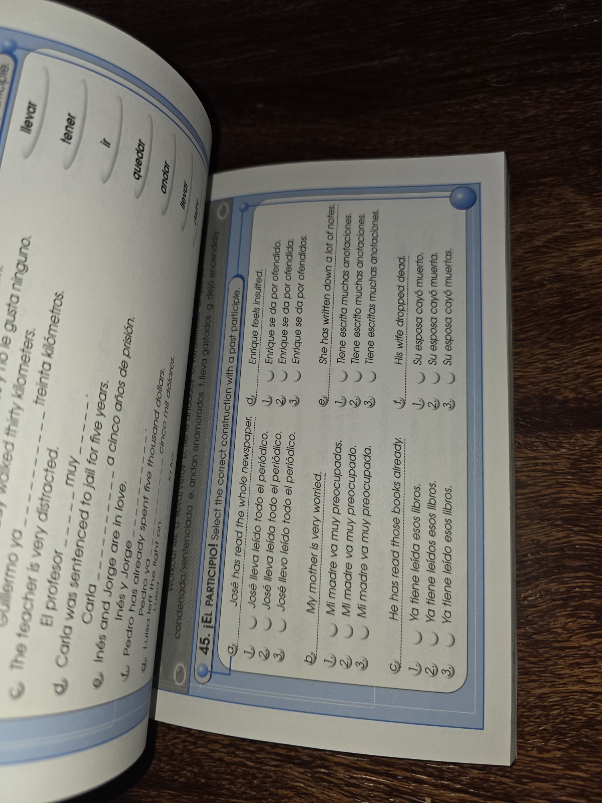 Spanish 60-Second Grammar Workouts Workbook Passport Books 2001 Unused PB