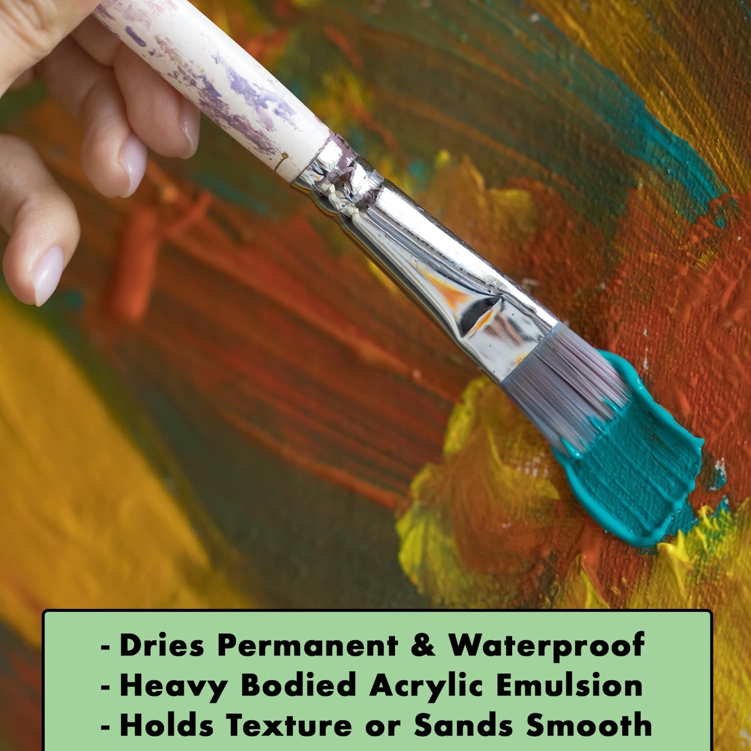 16 Oz 52516 Hyplar Artists Acrylic Gesso Surface Prep Medium Paint Jar
