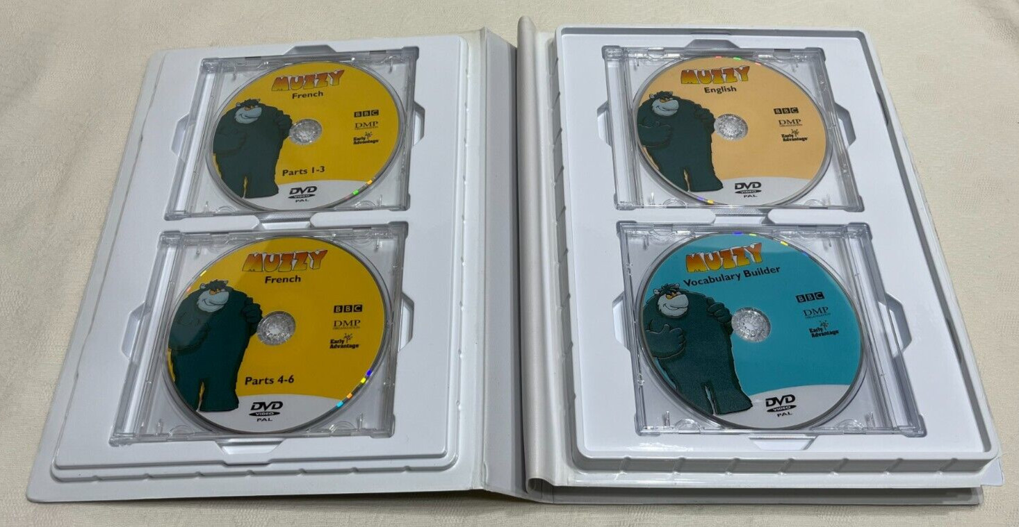MUZZY : The BBC Language Course French For Children DVD CD CD-ROM & Book Set