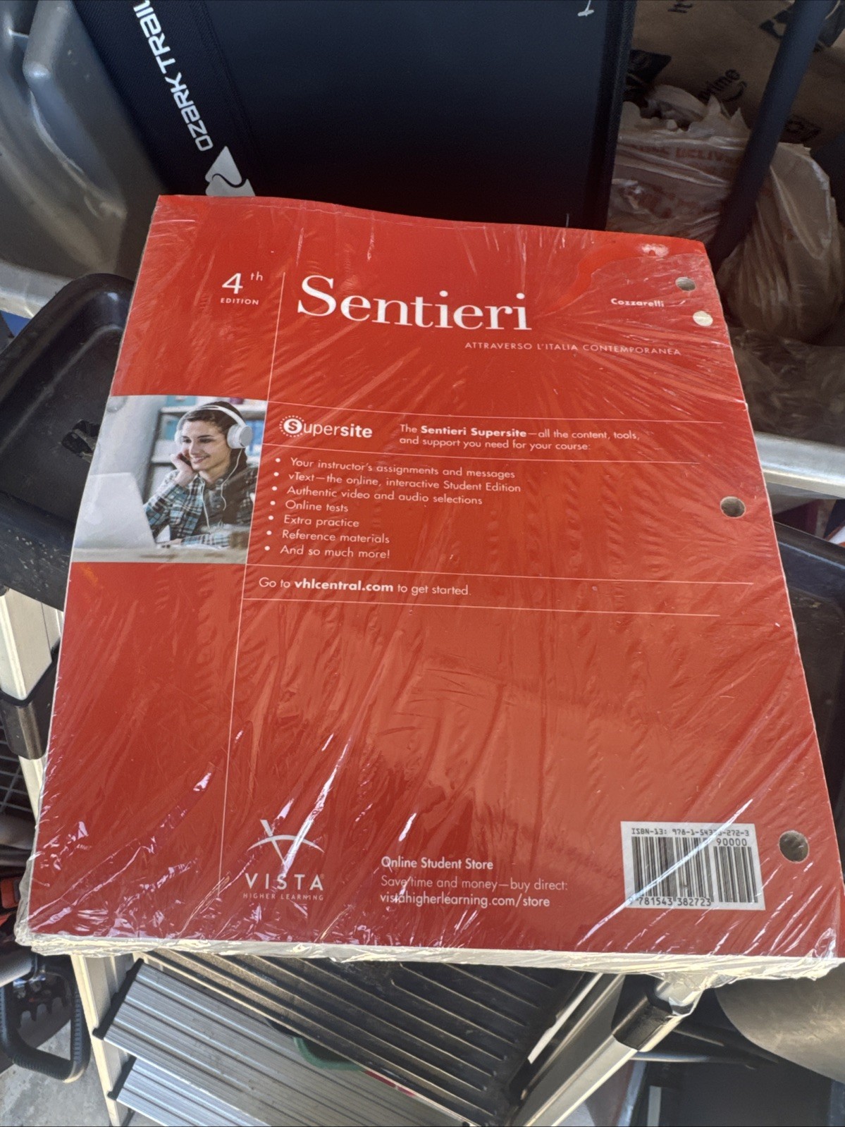 Brand New Sentieri 4th Edition, Julia M. Cozzarelli Italian Textbook!
