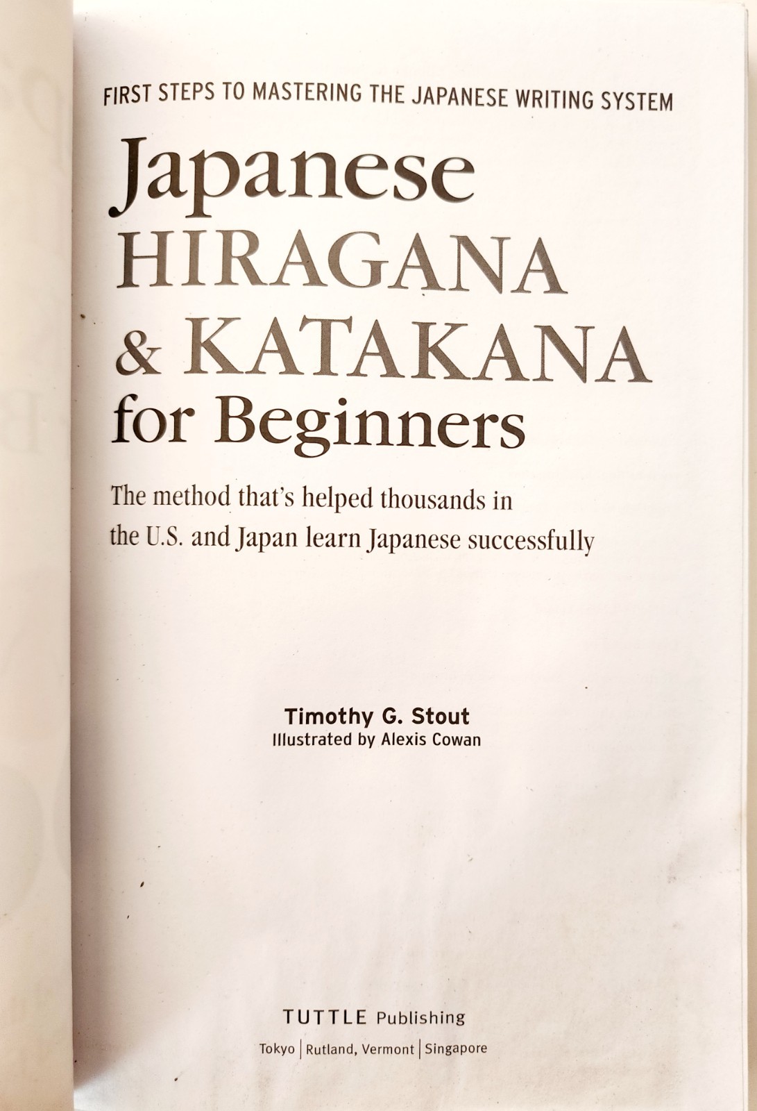 2011 Japanese Hiragana & Katakana Beginners Manual w/ CD Writing System F16