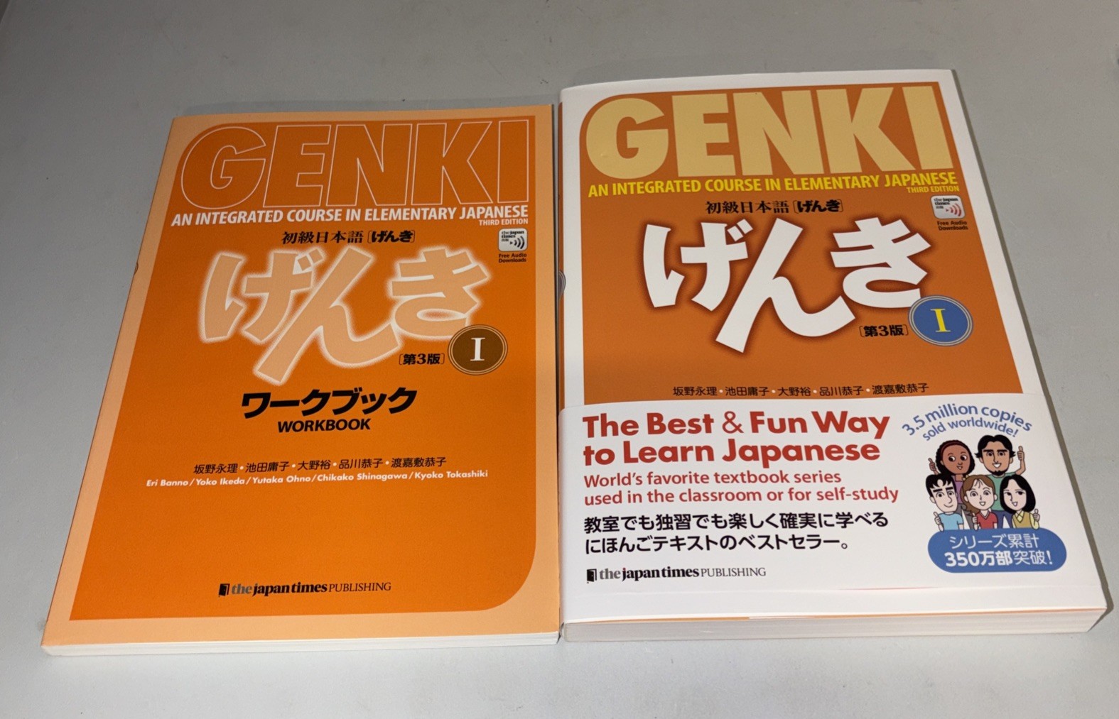 Genki I 3rd Edition Textbook Workbook Set Elementary Japanese Japan Times