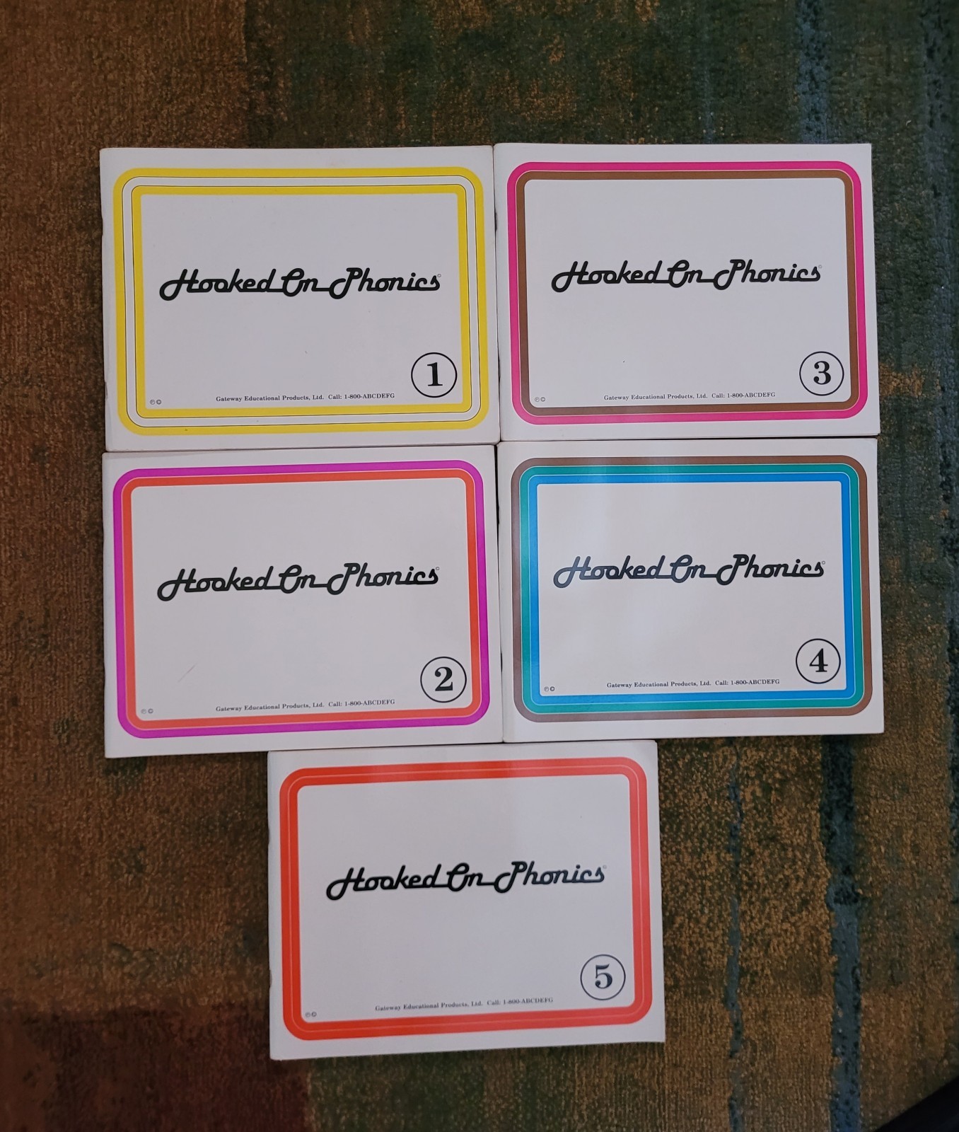 Original 1988 Vintage Hooked on Phonics Reading Program Cassettes & Books
