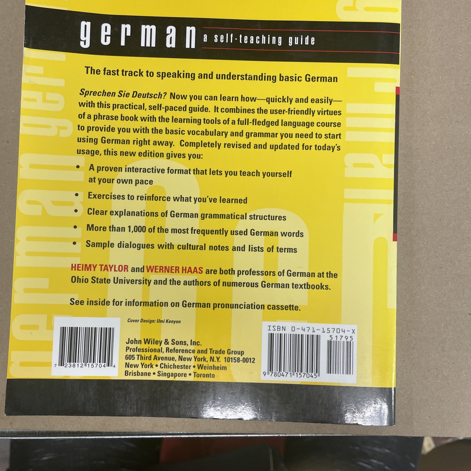 Wiley Self-Teaching Guides: German : A Self-Teaching Guide by Werner Haas and…