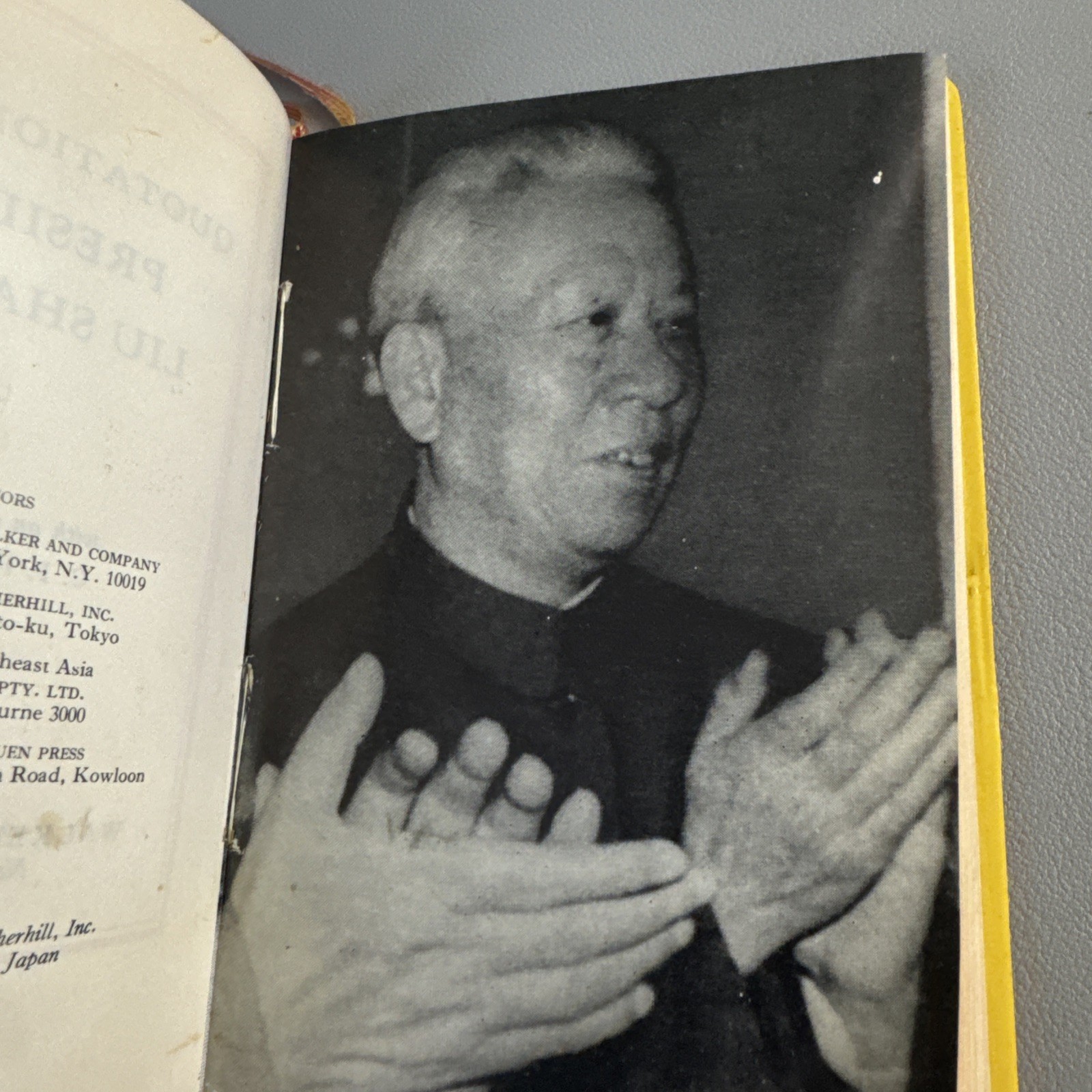 Quotations From President Liu Shao Chi VTG China Cultural Revolution Yellow Book