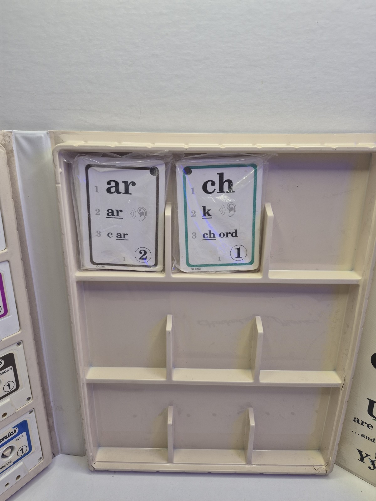 Hooked on Phonics 1993 Master Set Tapes Cards Books Vintage Missing Some Cards