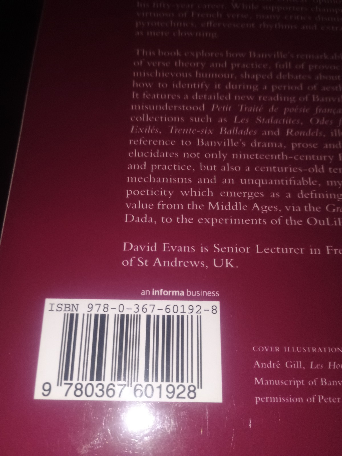 Theodore de Banville Constructing Poetic Value in Nineteenth-Century France