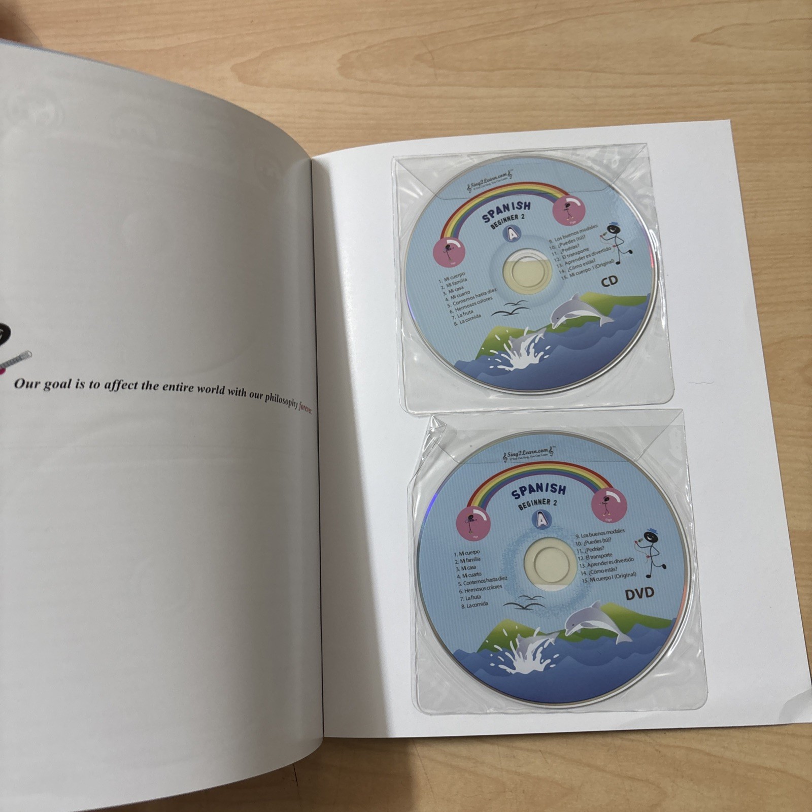 Lot 2 Sing2Learn Spanish A Beginner 2 Song Book CD DVD + Flashcards 1-150 2nd Ed