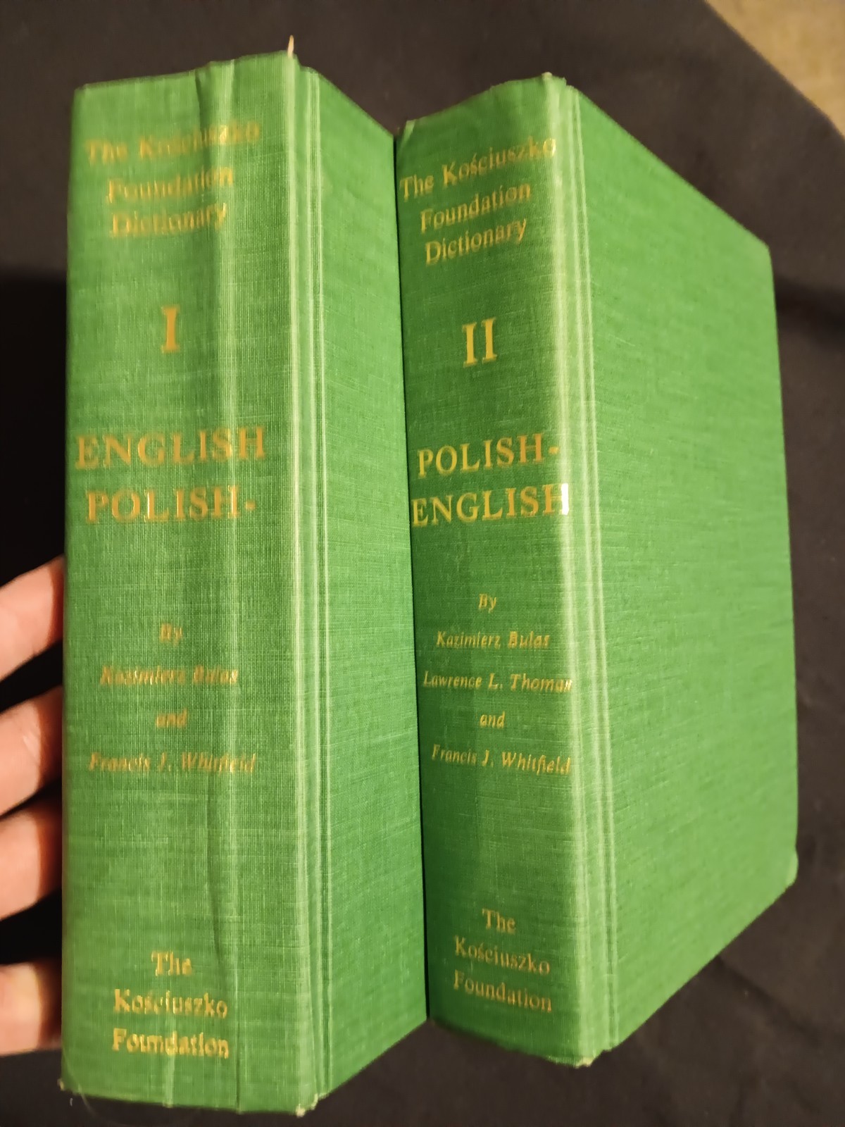 Kosciusko Foundation English-Polish/Polish-English Dictionary vol 1, 2 HC DJ VG